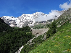 Parete Est e Ghiacciaio del Belvedere